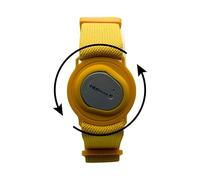 Medic Design Co. 360 Twist Sensor Strap Compatible With Dexcom One Plus G7 Sensor, CGM Strap, Adjustable Armband, Multiple Colours, Adhesive Free (Yellow)