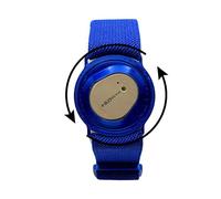 Medic Design Co. 360 Twist Sensor Strap Compatible With Dexcom One Plus G7 Sensor, CGM Strap, Adjustable Armband, Multiple Colours, Adhesive Free (Dark Blue)