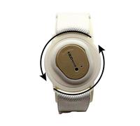 Medic Design Co. 360 Twist Sensor Strap Compatible With Dexcom One Plus G7 Sensor Strap, CGM Strap, Adjustable Armband, Multiple Colours, Adhesive Free (White)