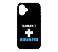 Medic Saving Lives Spreading Pride Nurse Physician Case for iPhone 16