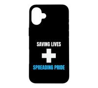 Medic Saving Lives Spreading Pride Nurse Physician Case for iPhone 16 Plus