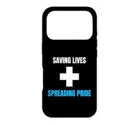 Medic Saving Lives Spreading Pride Nurse Physician Case for iPhone 17 Pro