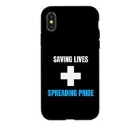 Medic Saving Lives Spreading Pride Nurse Physician Case for iPhone X/XS
