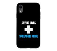 Medic Saving Lives Spreading Pride Nurse Physician Case for iPhone XR