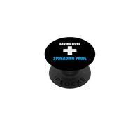 Medic Saving Lives Spreading Pride Nurse Physician PopSockets Adhesive PopGrip