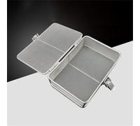 Medical 304 Stainless Steel Instrument Sterilization Baskets,Instrument Sterilization Baskets,Sterilization Tray,Cleaning Washing Surgical Instruments Case,for Hospital, WWFKWEMK, a, 25 * 15 * 5cm