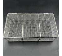 Medical 304 Stainless Steel Mesh Basket with Lid,Mesh Perforated Baskets Sterilization Tray,Instrument Sterilization Baskets,Cleaning Washing Surgical Instruments Case,for Hospital, WWFKWEMK, a, 4