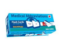 Medical Abbreviations Flash Cards (1000 Cards): A Quickstudy Reference Tool