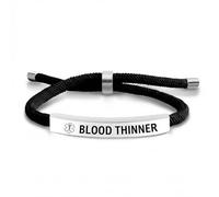 Medical Alert Bracelets for Men - Stainless Steel Engraved Plate, Adjustable, Waterproof, Comfortable - Medical Alert Bracelets for Women on Blood Thinners - Durable Medical Alert Bracelet for Men