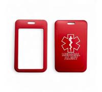 Medical Alert Card Holder for Use with Existing Lanyards (5)