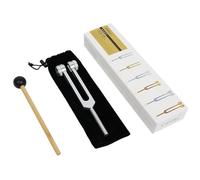 Medical Aluminum Alloy Tuning Fork For Healing,Gold and Sliver,128 Hz,256 Hz,512Hz,for Sound healing,Meditation, Yoga, Energy balance (Sliver, 256HZ)