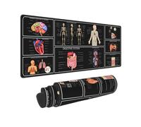 Medical Anatomy Human Physiology Medicine Doctor Assistant Anatomy Model Physiology Gaming Keyboard Mouse Pad Mousepad Desk Mat Huge Extended Xl Stitched Edge Rubber Sole For Home Office(31.5"X 11.8")