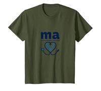 Medical Assistant: MA Making Doctors Look Good Humor T-Shirt, Kids, Olive, 8 Years