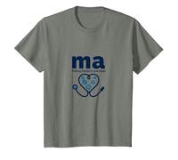Medical Assistant: MA Making Doctors Look Good Humor T-Shirt, Kids, Olive Heather, 8 Years