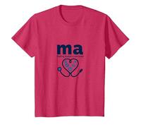Medical Assistant: MA Making Doctors Look Good Humor T-Shirt, Kids, Red Heather, 8 Years