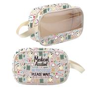 Medical Assistant Makeup Bag Medical Assistant In Progress Please Wait Ma Gift for Nurse Doctor Cosmetic Zipper Pouch Bag