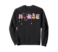 Medical Assistant Nursing Stethoscope Spooky Nurse Halloween Sweatshirt