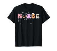 Medical Assistant Nursing Stethoscope Spooky Nurse Halloween T-Shirt