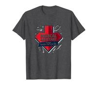 Medical Assistant: Superhero Job Title Funny Healthcare T-Shirt, Men, Dark Heather Grey, 5XL