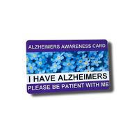 Medical Awareness Information Card (Alzheimers Awareness)