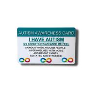 Medical Awareness Information Card (Autism, Green)
