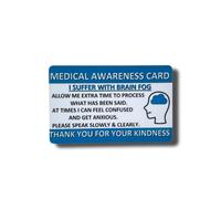 Medical Awareness Information Card (Brain Fog)