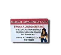 Medical Awareness Information Card (Colostomy Bag)