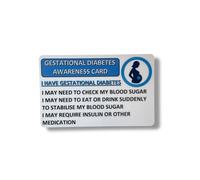 Medical Awareness Information Card (Gestational Diabetes)