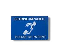 Medical Awareness Information Card (Hearing Impaired)