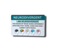 Medical Awareness Information Card (Neurodivergent, Green)