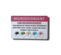 Medical Awareness Information Card (Neurodivergent, Pink)