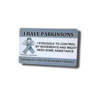 Medical Awareness Information Card (Parkinsons Awareness)