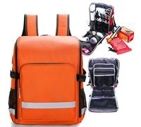 Medical Bag, Empty First Aid Backpack, First Aid Kit Rucksack, Emergency Go Bag Professional Empty First Responder Bag for Outdoor, Community, Travel, Camping, Hiking A