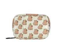 Medical Bag Medicine Pill Organizer for Purse Cute Capybaras with an