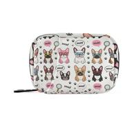Medical Bag Portable Pill Organizer for Purse Cute French Dog