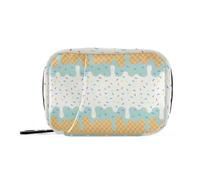 Medical Bag Small Pill Organizer for Purse Mint White Ice Cream Party