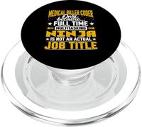 Medical Biller Coder Job Title - Medical Coding and Billing PopSockets PopGrip for MagSafe
