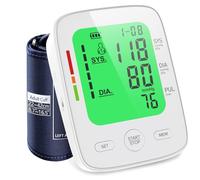 Medical Blood Pressure Monitors, Upper Arm Large Cuff Blood Pressure Machine for Home Use, Super Large 6.4” LED Display | 2 * 120 Sets Memory | Heart Rate Monitor(White)