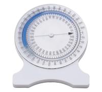 Medical Bubble Inclinometer for Physiotherapy ROM Testing - Compact 10 cm Protractor Tool with Clear Degree Scale, Suitable for Neck, Shoulder, Hip and Spine Mobility Evaluation (Blue)