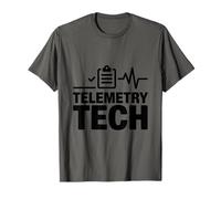 Medical Cardiac Nursing and ECG Technician, Telemetry Tech T-Shirt