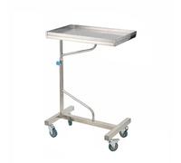 Medical Cart, Rolling Lab Cart with Wheels and Trays, Height Adjustable Stainless Steel for Hospitals and Dental Labs