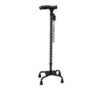 Medical Clever Cane with LED Light,Aluminium Crutches Elderly Single-Foot Crutches Elderly Quadrangular Cane Magnetic Therapy Telescopic Anti-Slip Hand Battle Interesting