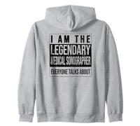 Medical-Coder Birthday born Medical-Sonographer Zip Hoodie