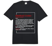 Medical Coder Job Profession Medical Terminology Coding Comfort Colors Adult Heavyweight T-Shirt