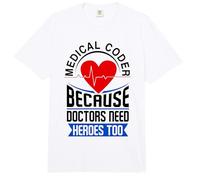 Medical Coder Job Profession Medical Terminology Coding Comfort Colors Adult Heavyweight T-Shirt