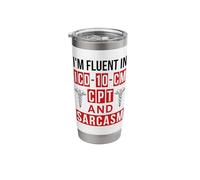Medical Coder Job Profession Medical Terminology Coding Stainless Steel Insulated Tumbler
