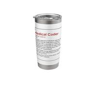 Medical Coder Job Profession Medical Terminology Coding Stainless Steel Insulated Tumbler