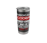 Medical Coder Job Profession Medical Terminology Coding Stainless Steel Insulated Tumbler