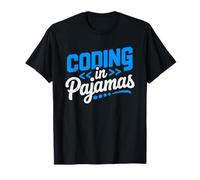 Medical Coder Remote Worker Coding Pajamas Humor Funny Work T-Shirt