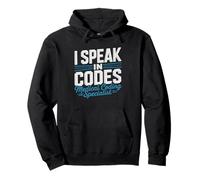 Medical Coder Speak Codes Humor Coding Specialist Billing Pullover Hoodie